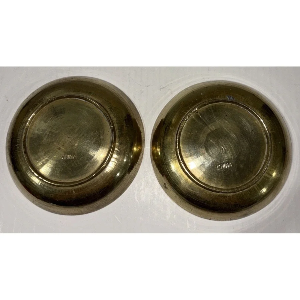 Vintage Chinese Marked Solid Brass 3.5
